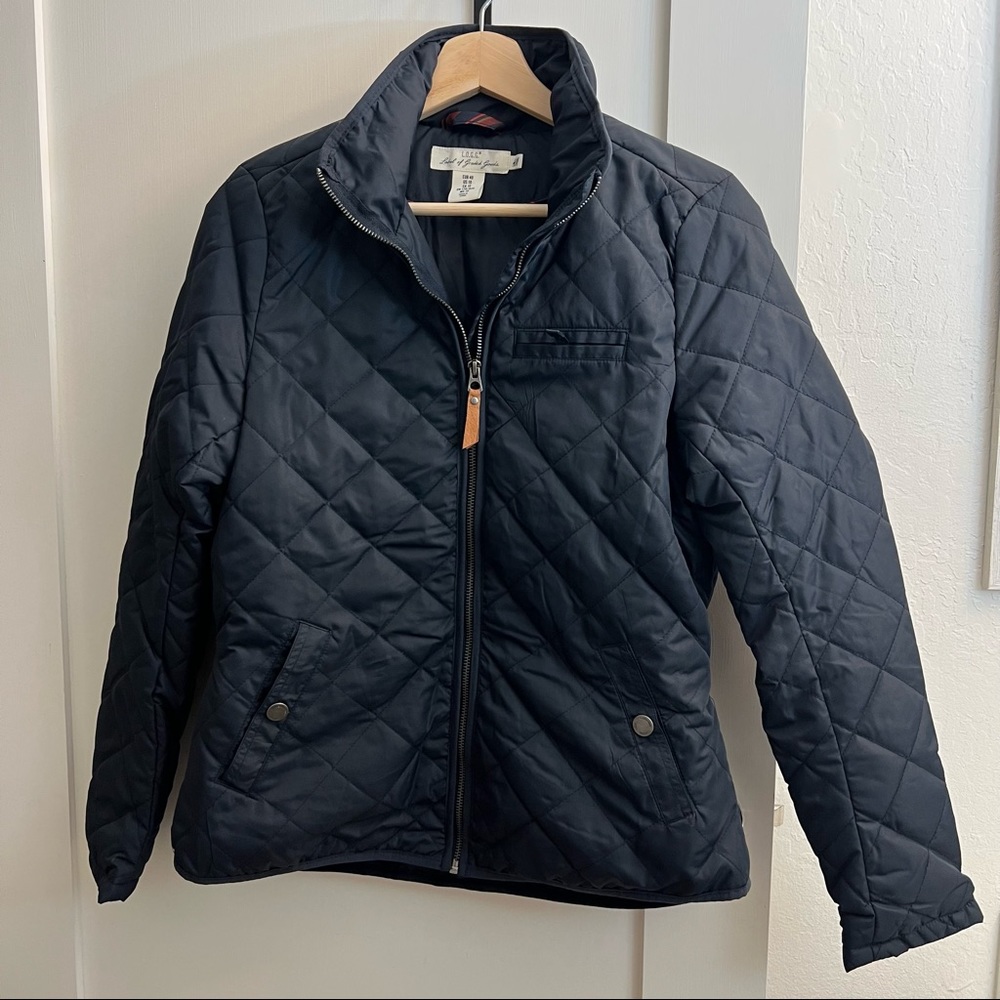 *NWOT* H&M Quilted Jacket, Navy Blue - Womens Sz US 10